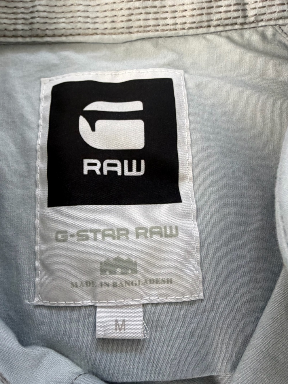 G-Star RAW Men’s Size M Grey Short Sleeve Utility Work Shirt R5204 Heavy Cotton - Picture 7 of 8